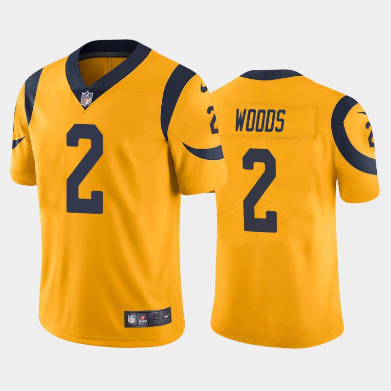 Men Los Angeles Rams 2 Robert Woods Nike Gold Rush Limited NFL Jersey